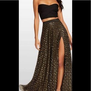 2 piece crop top dress
